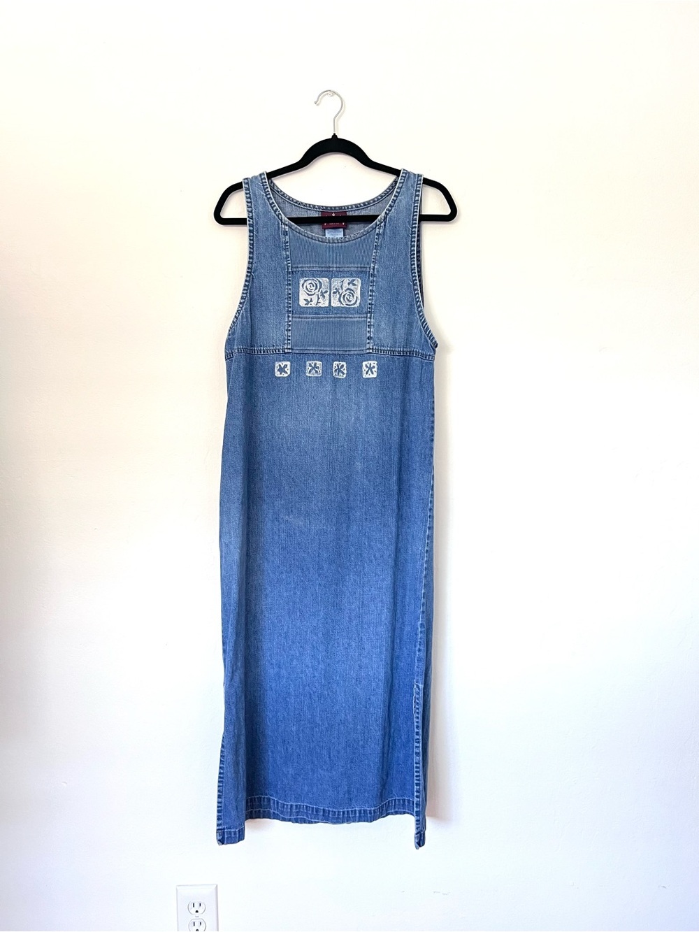 Blue Cactus Vintage Southwestern Denim Maxi Dress